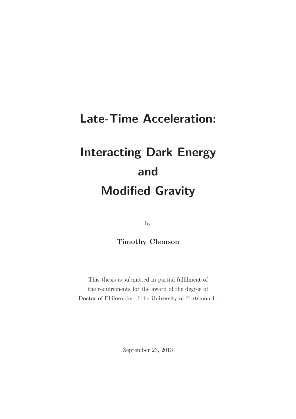 Interacting Dark Energy and Modified Gravity