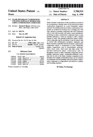United States Patent (19) 11 Patent Number: 5,788,915 Blount (45) Date of Patent: Aug