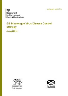 GB Bluetongue Virus Disease Control Strategy