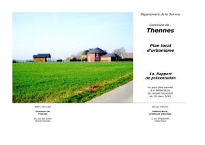 Thennes Plan Local D'urbanisme