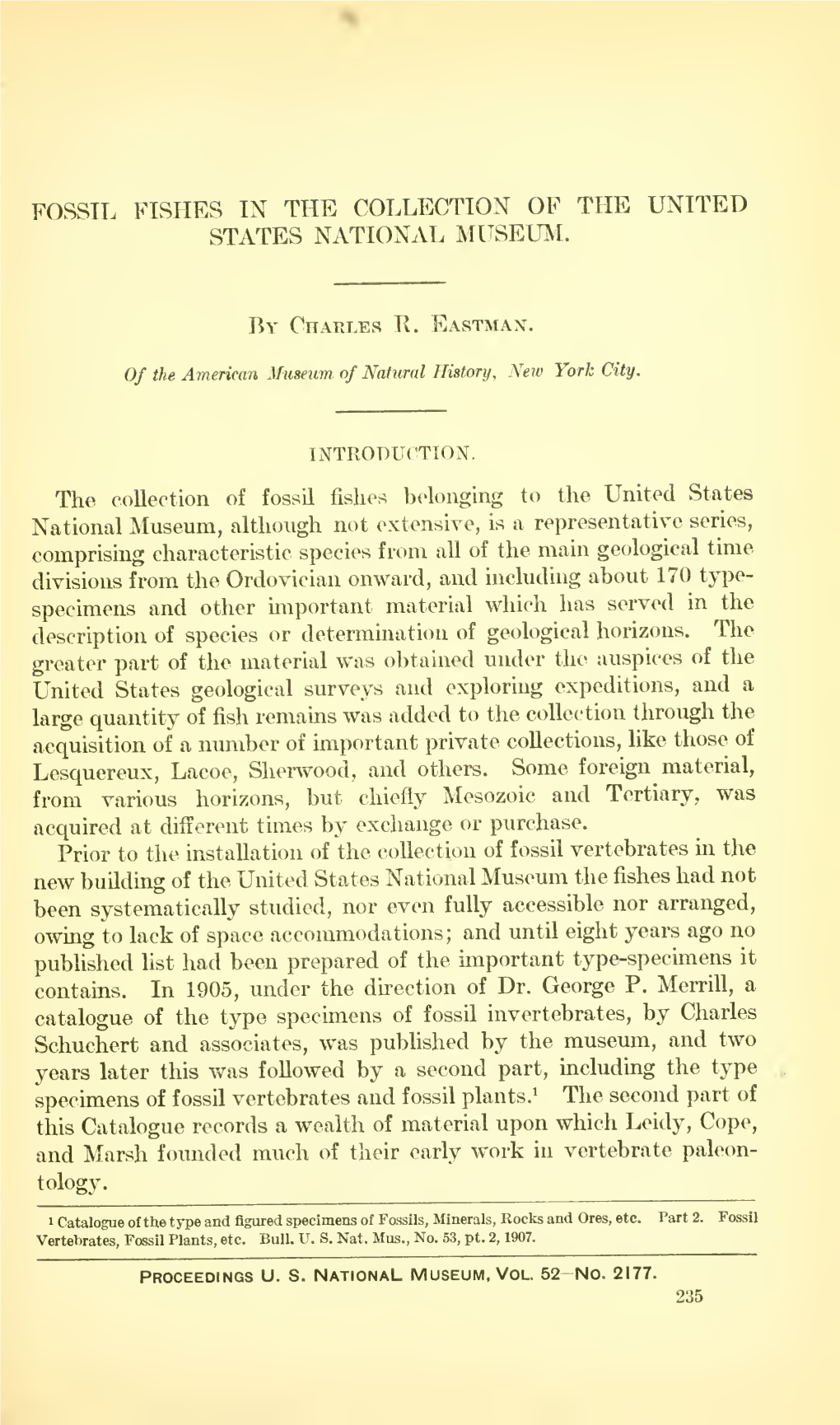 Proceedings of the United States National Museum