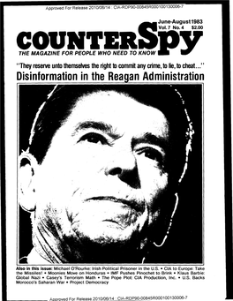 Counterspy: Disinformation in the Reagan Administration