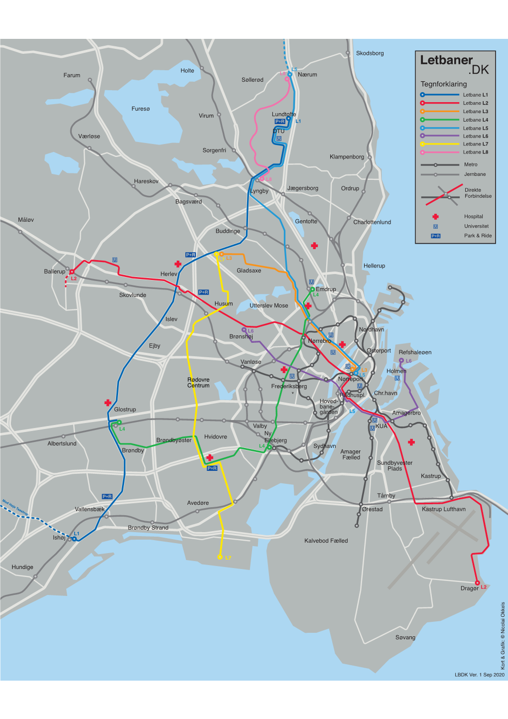 Refshaleøen Østerport Holmen Chr.Havn Amagerbro KUA Sundbyvester Plads Ørestad Kalvebod Fælled Amager Fælled Avedøre Kastr