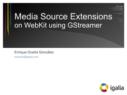 Media Source Extensions