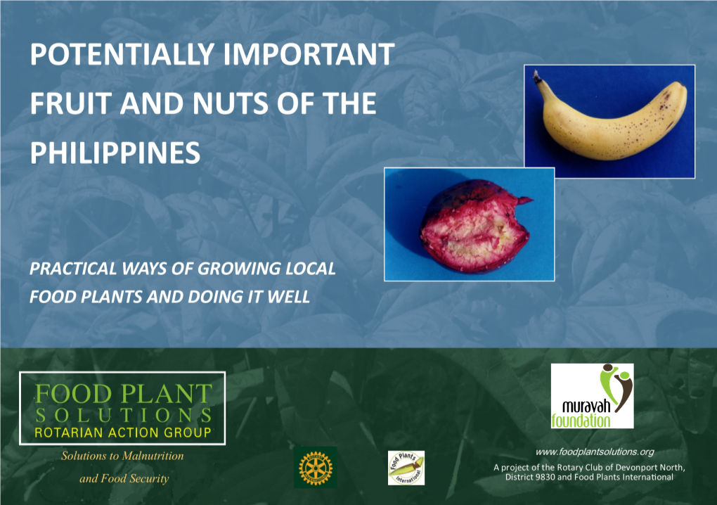 Potentially Important Fruits and Nuts of The
