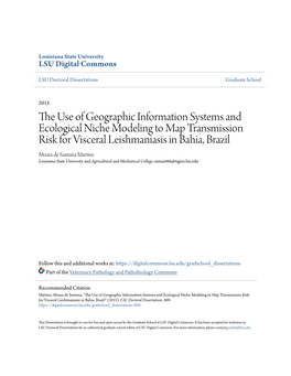 The Use of Geographic Information Systems and Ecological Niche Modeling to Map Transmission Risk for Visceral Leishmaniasis in Bahia, Brazil