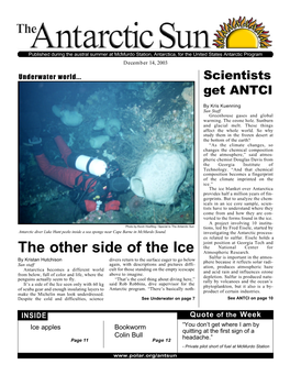 The Antarctic Sun, December 14, 2003