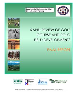 Rapid Review of Golf Course and Polo Field Developments