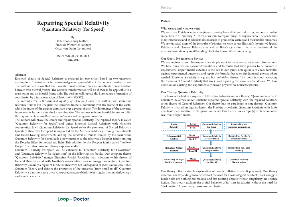 Repairing Special Relativity