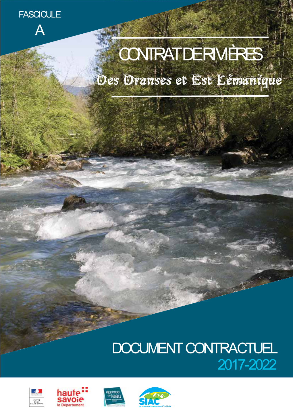 Fascicule a Du Contrat De Rivières Des Dranses Et De L'est Lémanique