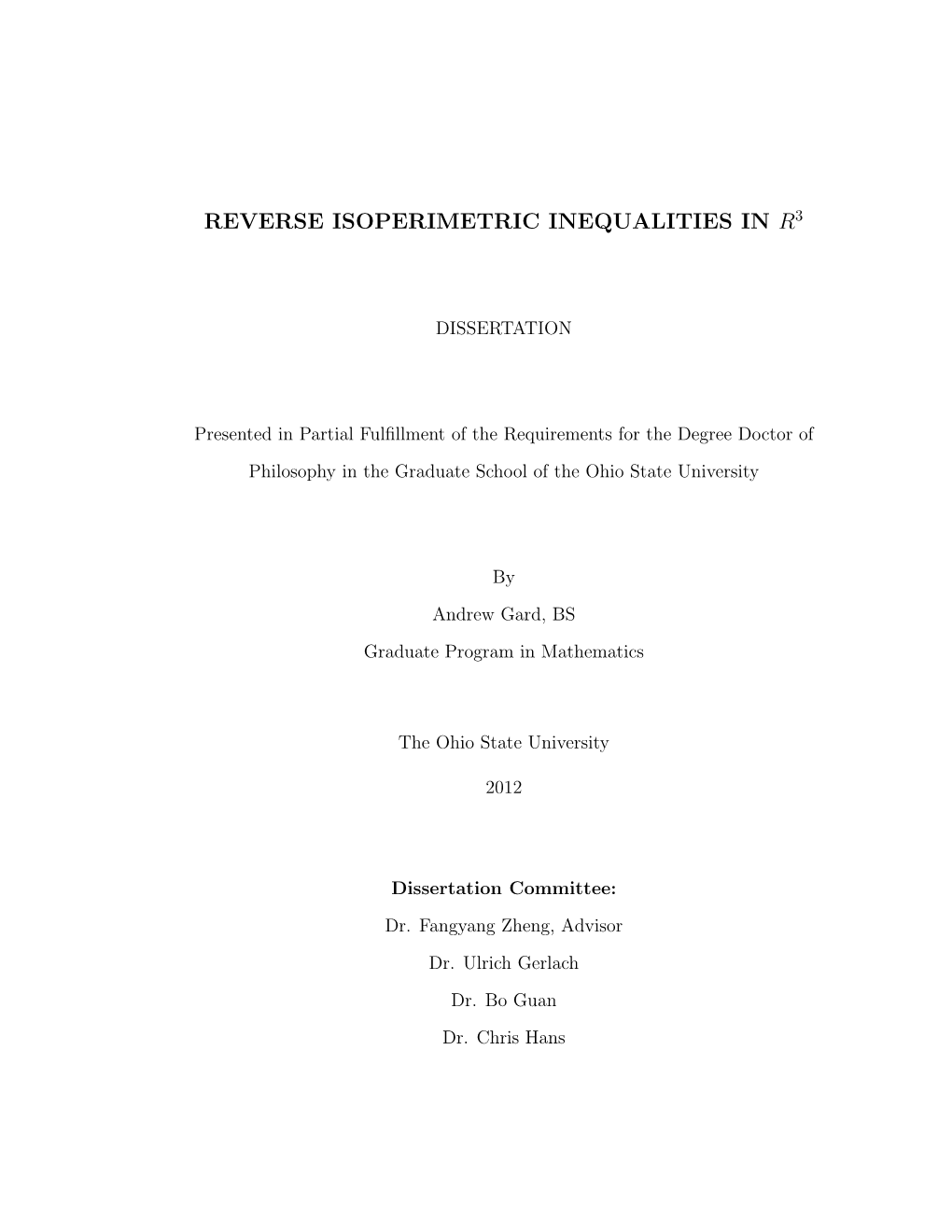 Reverse Isoperimetric Inequalities in R3