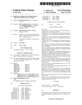 (12) United States Patent (10) Patent No.: US 9,370,164 B2 Lewis Et Al