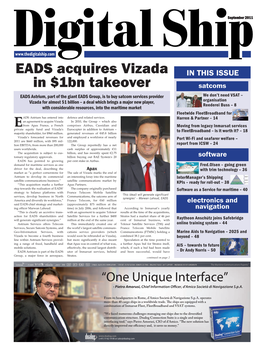 EADS Acquires Vizada in $1Bn Takeover