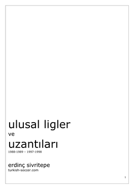 Ulusal Ligler Uzantıları