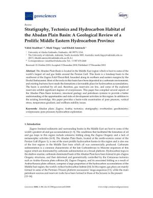 Stratigraphy, Tectonics and Hydrocarbon Habitat of the Abadan Plain Basin: a Geological Review of a Prolific Middle Eastern Hydrocarbon Province