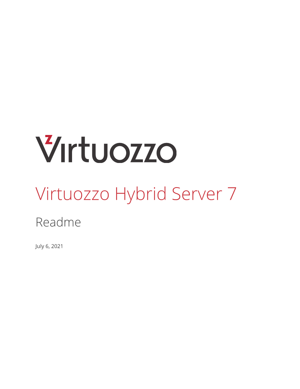 Virtuozzo Hybrid Server 7