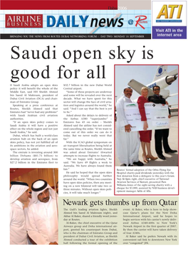 Saudi Open Sky Is Good for All