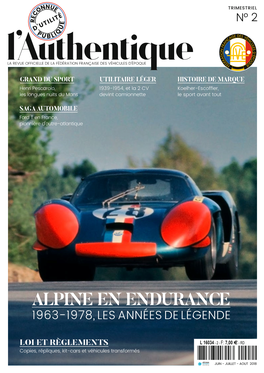 Alpine En Endurance 1963-1978, Les Années De Légende