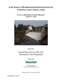 Central Rivers Power NH, LLC Manchester, New Hampshire