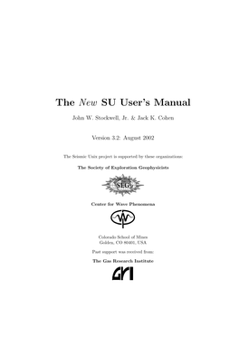The New SU User's Manual