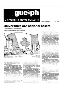 Universities Are National Assets