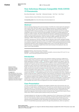 Non-Infectious Diseases Compatible with COVID- 19 Pneumonia