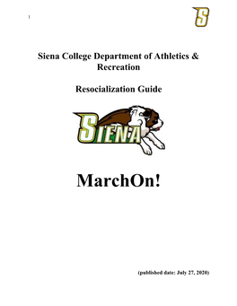 Siena College Saints Athletics Pledge