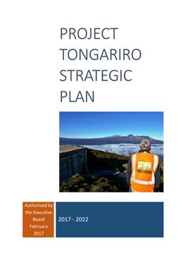 Project Tongariro Strategic Plan