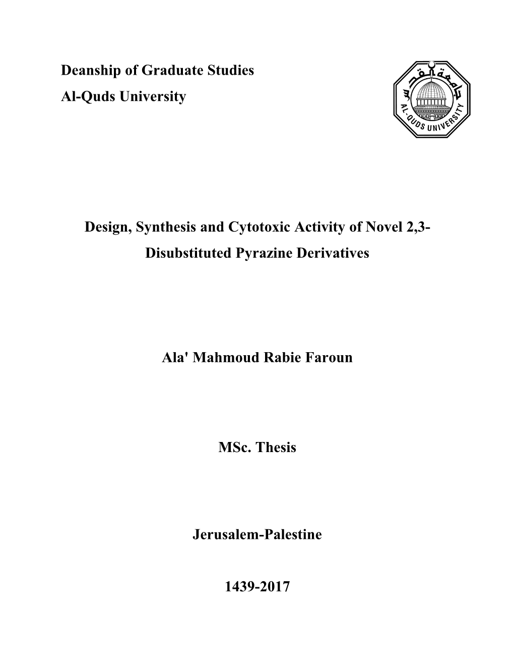 Disubstituted Pyrazine Derivatives