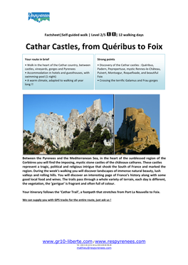 Cathar Castles, from Quéribus to Foix
