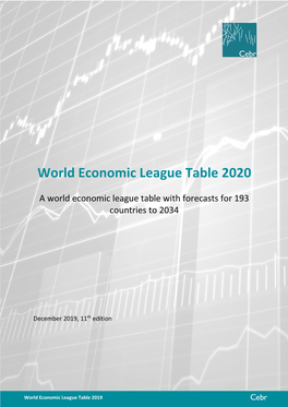 World Economic League Table 2020
