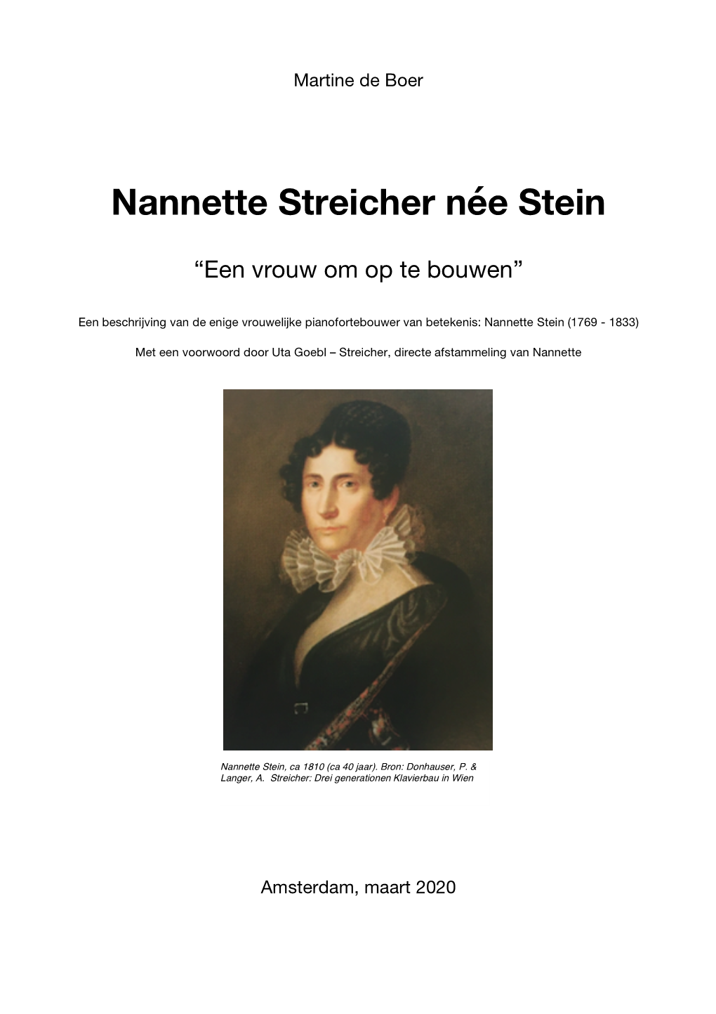 Nannette Streicher Née Stein