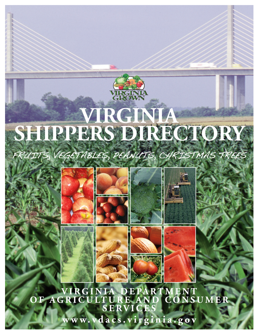 Virginia Shippers Directory Fruits, Vegetables, Peanuts, Christmas Trees