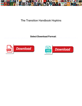 The Transition Handbook Hopkins
