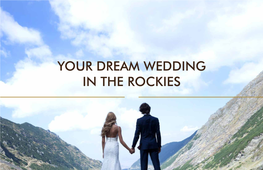 Your Dream Wedding in the Rockies Welcome