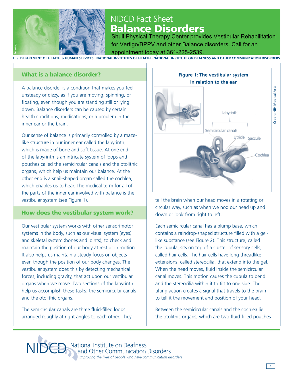 Balance Disorders Hearing Balance U.S