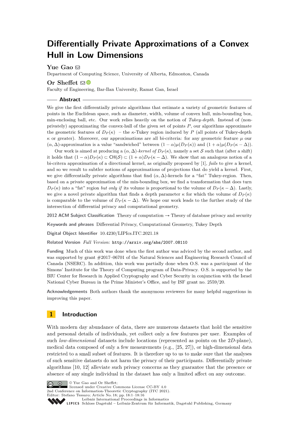 Differentially Private Approximations of a Convex Hull in Low Dimensions