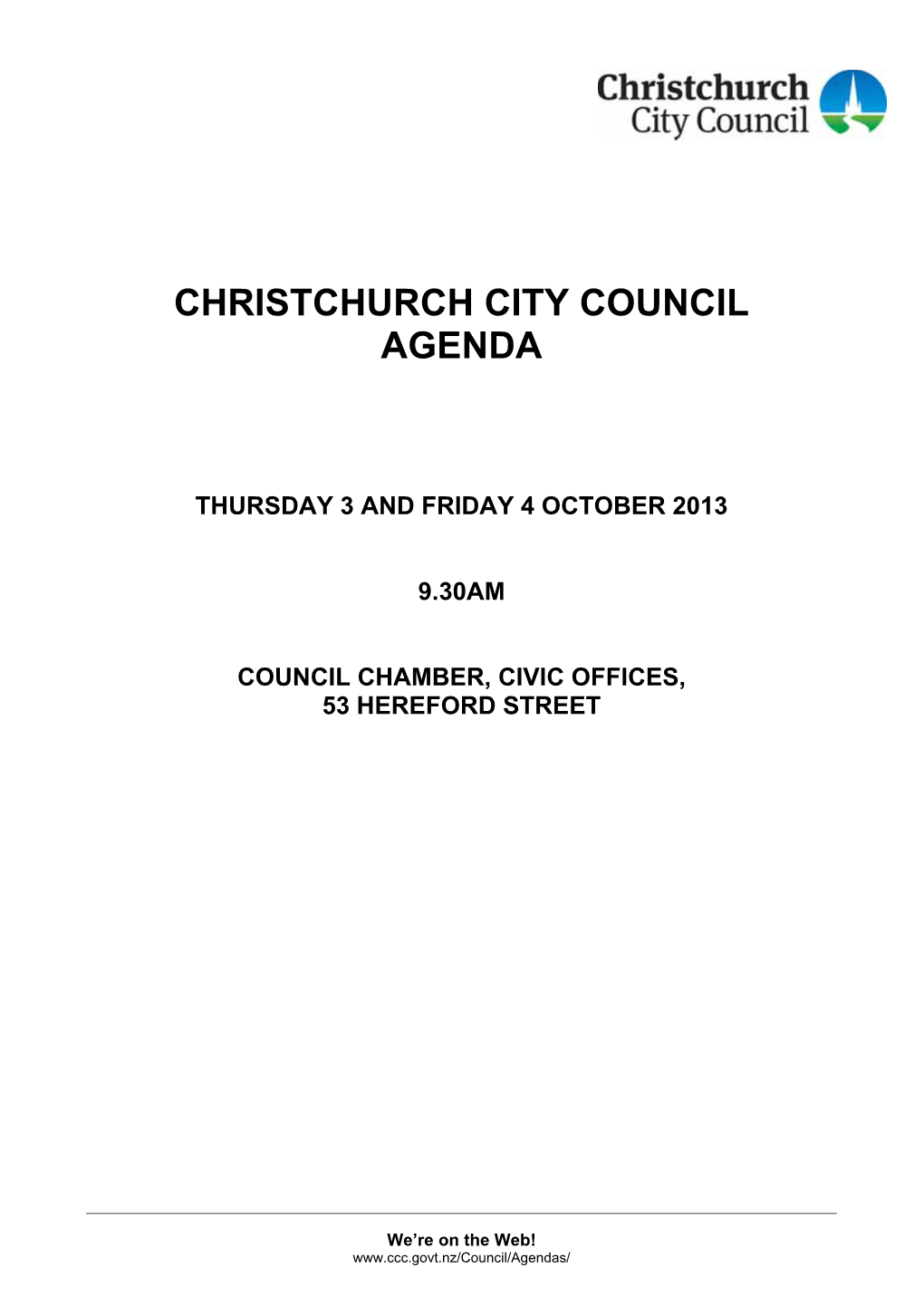 Council Agenda