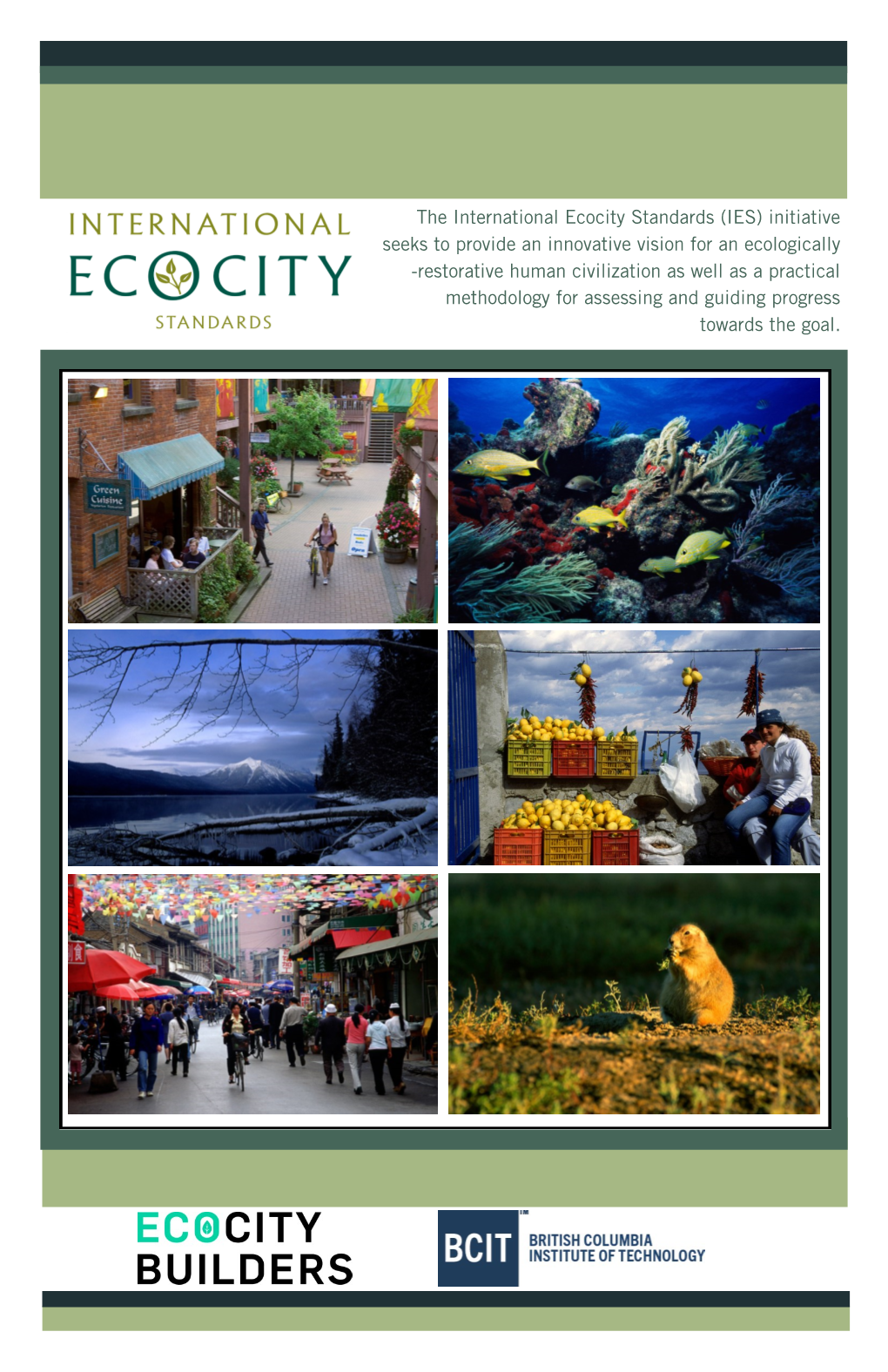 The International Ecocity Standards (IES) Initiative Seeks to Provide An