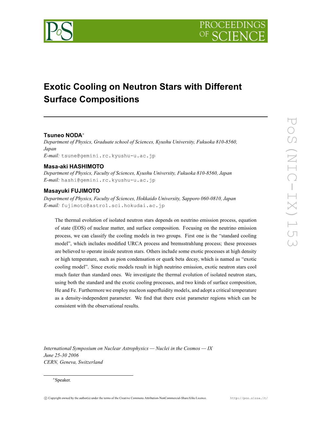 Exotic Cooling on Neutron Stars with Different Surface Compositions