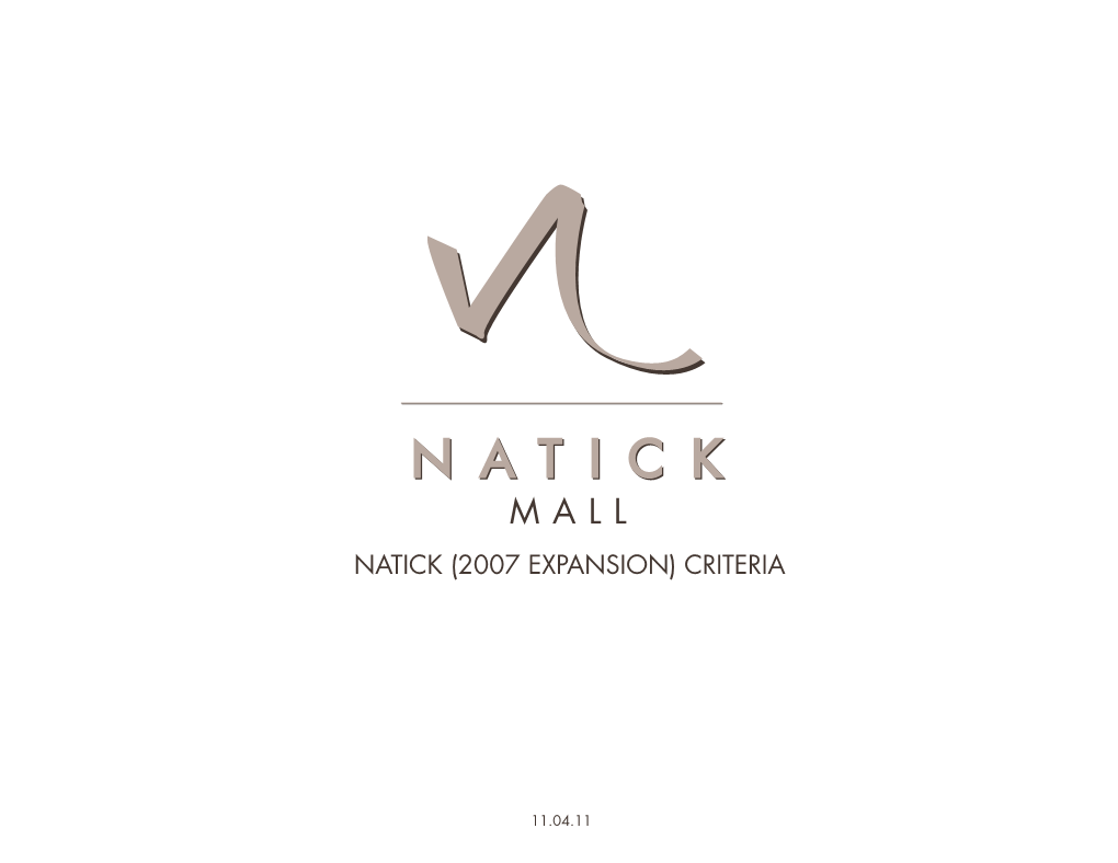 Natick (2007 Expansion) Criteria