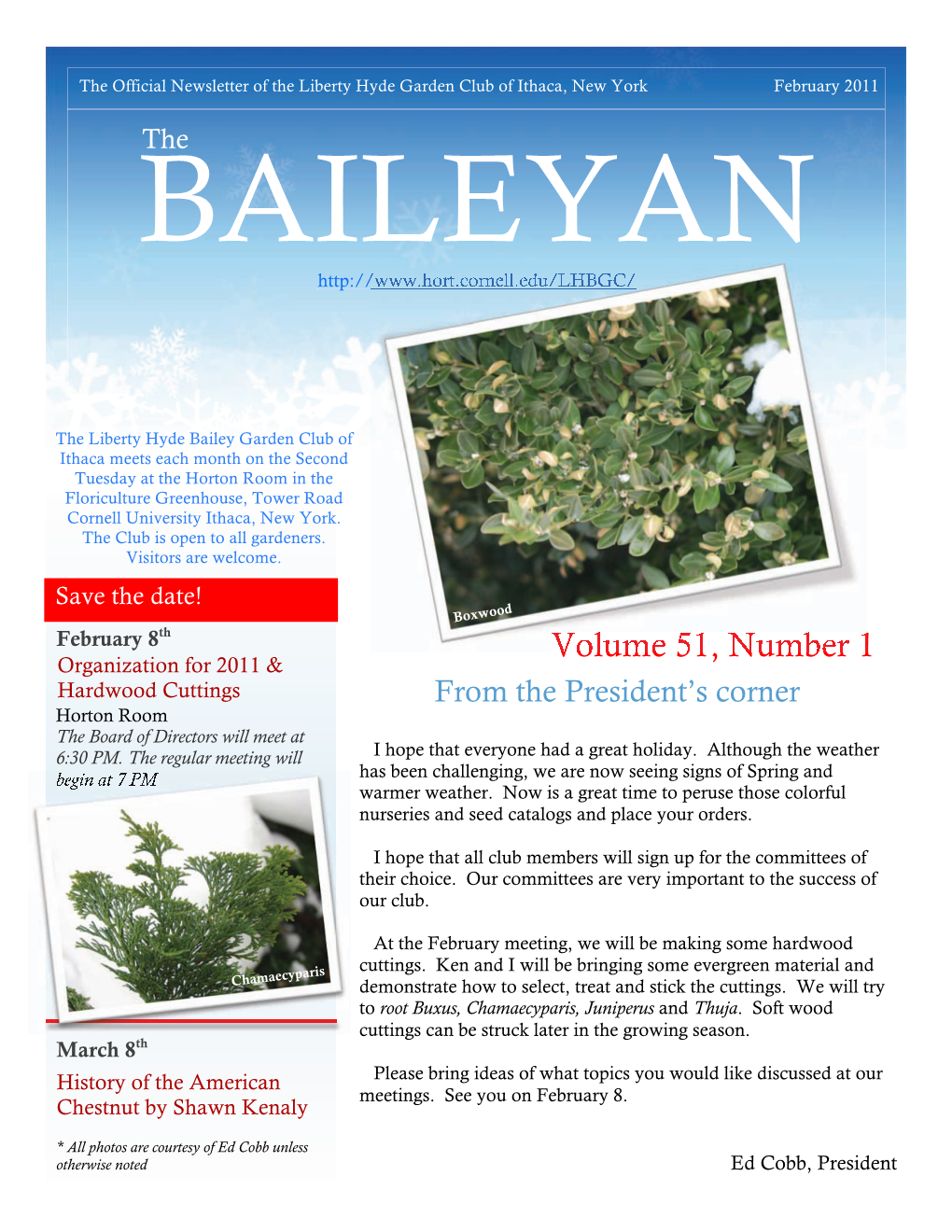 THE BAILEYAN February 10