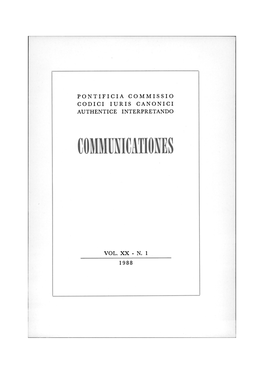 Pontificia Commissio Codici Iuris Canonici Authentice Interpretando