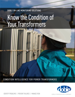 Know the Condition of Your Transformers