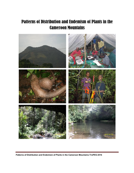 Patterns of Distribution and Endemism of Plants in the Cameroon Mountains