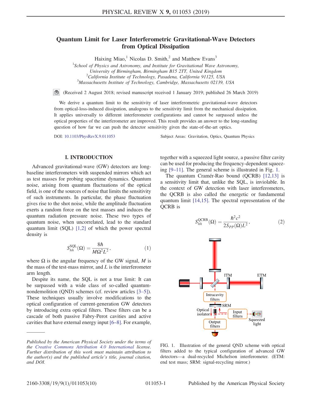 Quantum Limit for Laser Interferometric Gravitational-Wave Detectors from Optical Dissipation