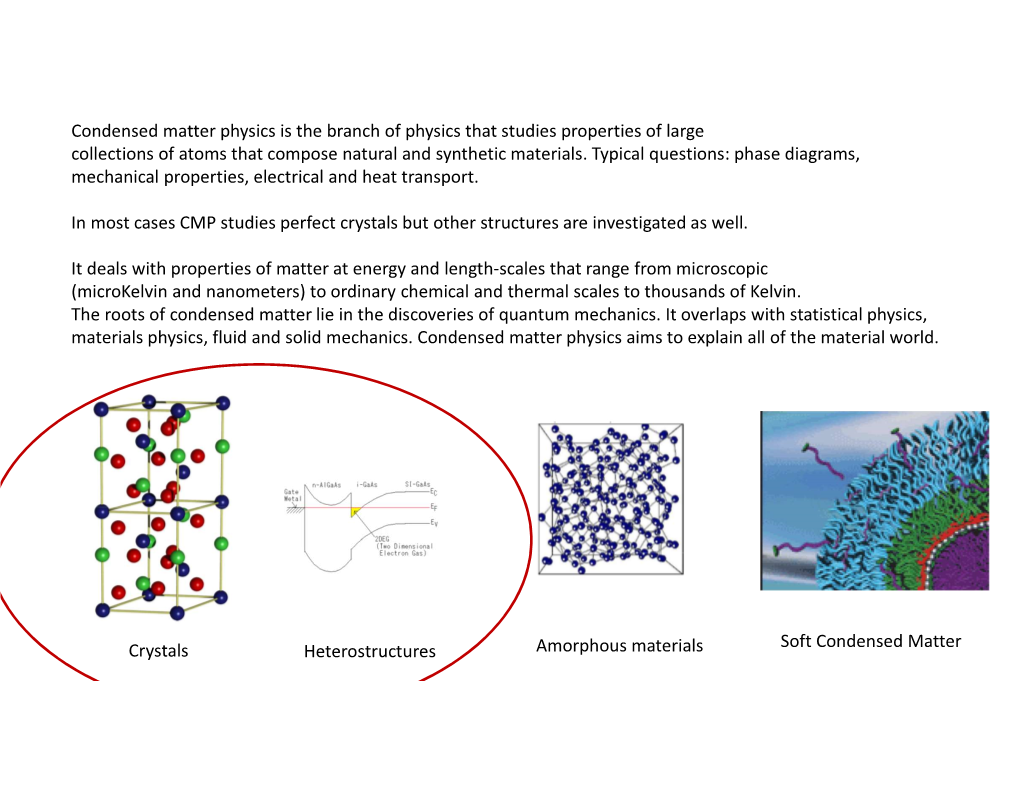 Condensed Matter Physics Is The Branch Of Physics That Studies ...