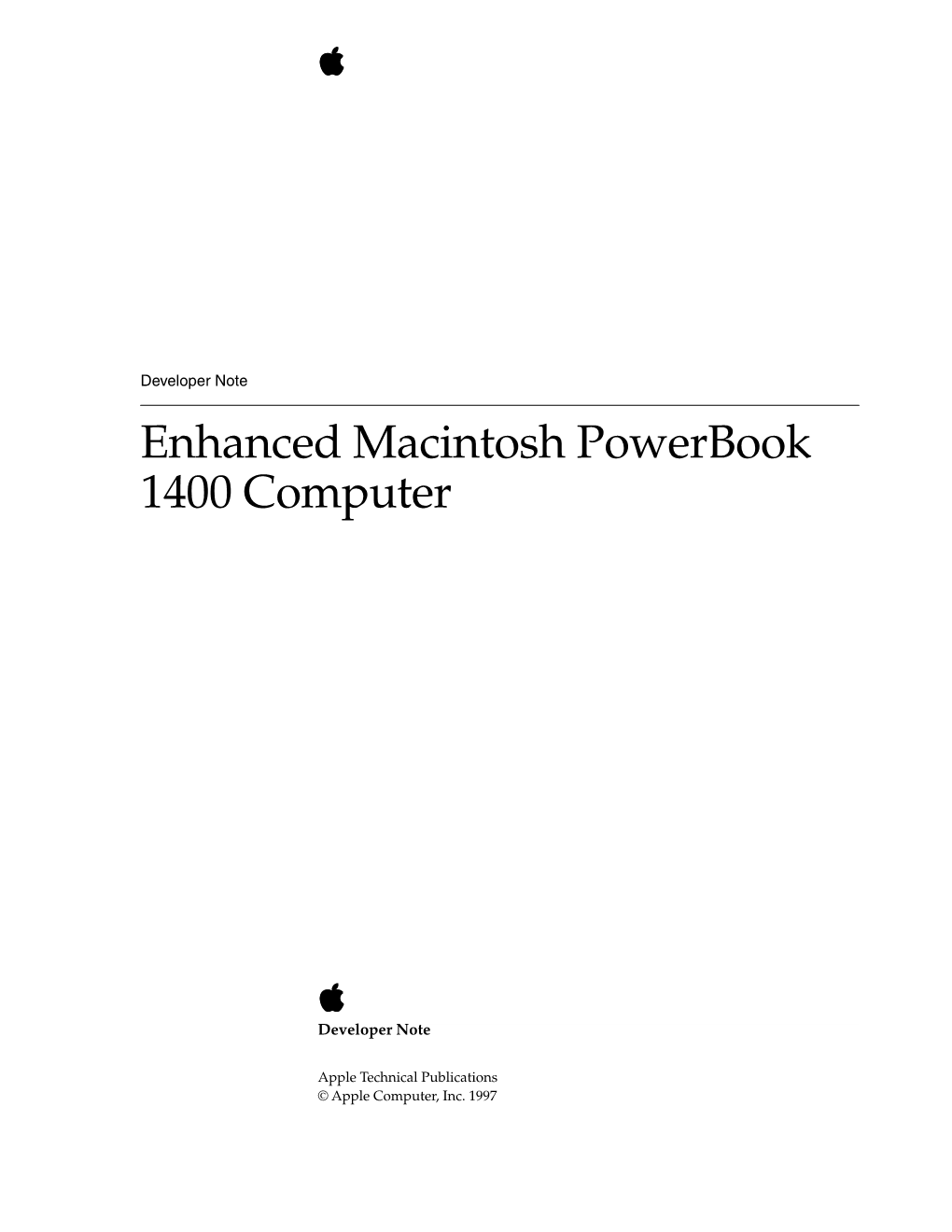 Enhanced Macintosh Powerbook 1400 Computer