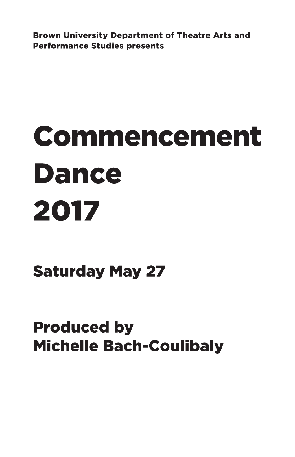 Commencement Dance 2017