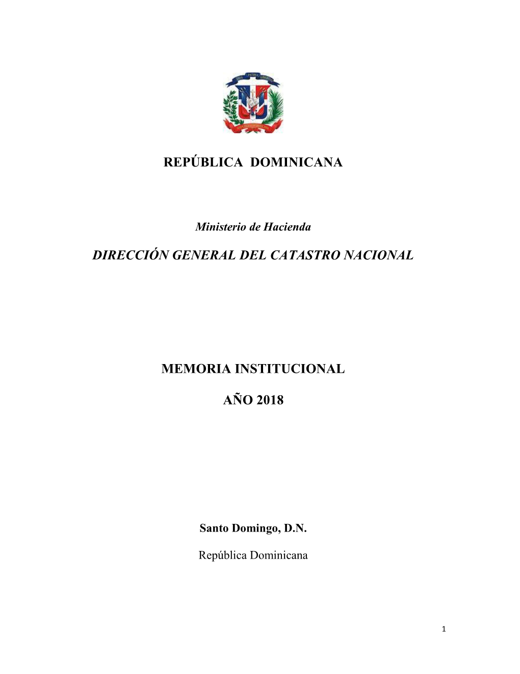 República Dominicana Dirección General Del
